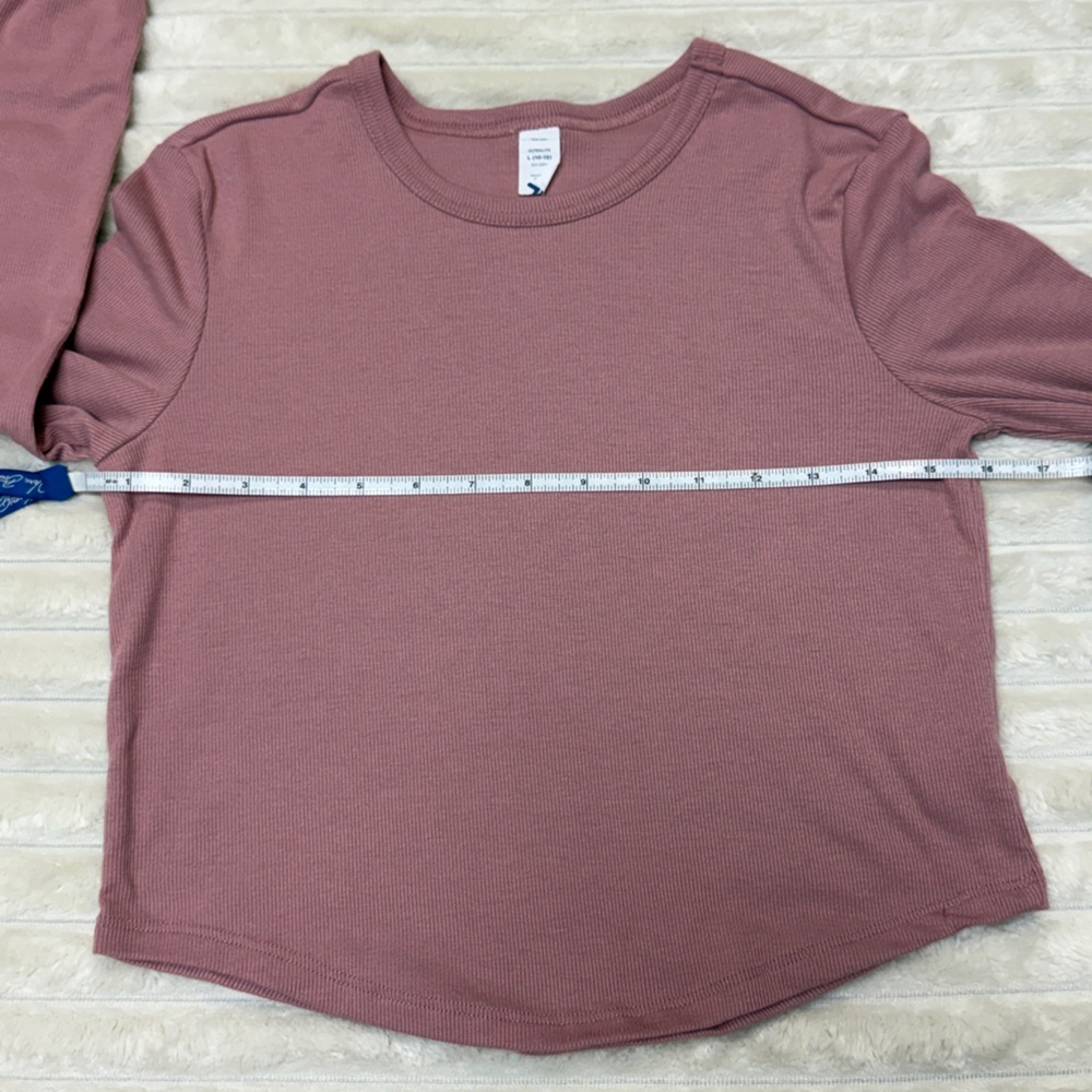 Old Navy: Set of (2) Girls UltraLite Long Sleeve Rib-Knit Tees, Size L (10-12) - Picture 11 of 16